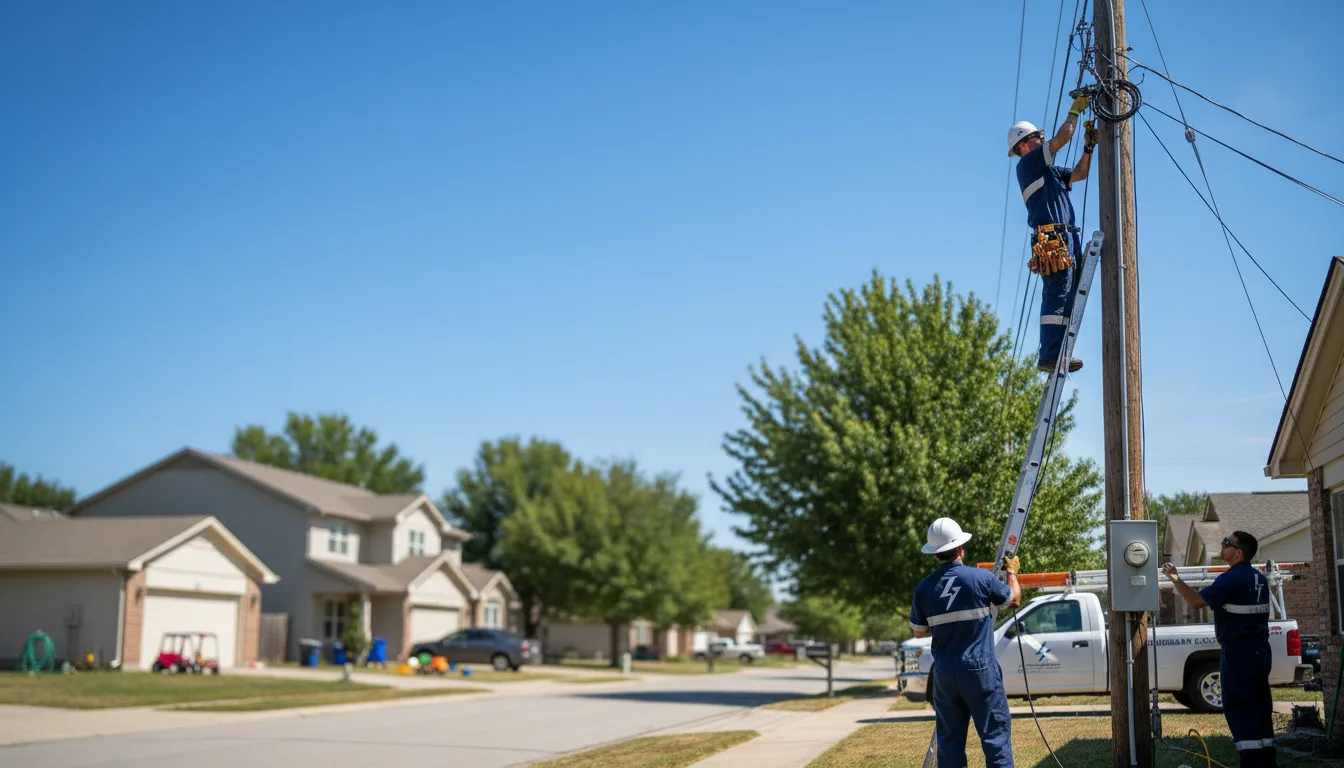 Residential electrician providing installation services in Jackson, MI